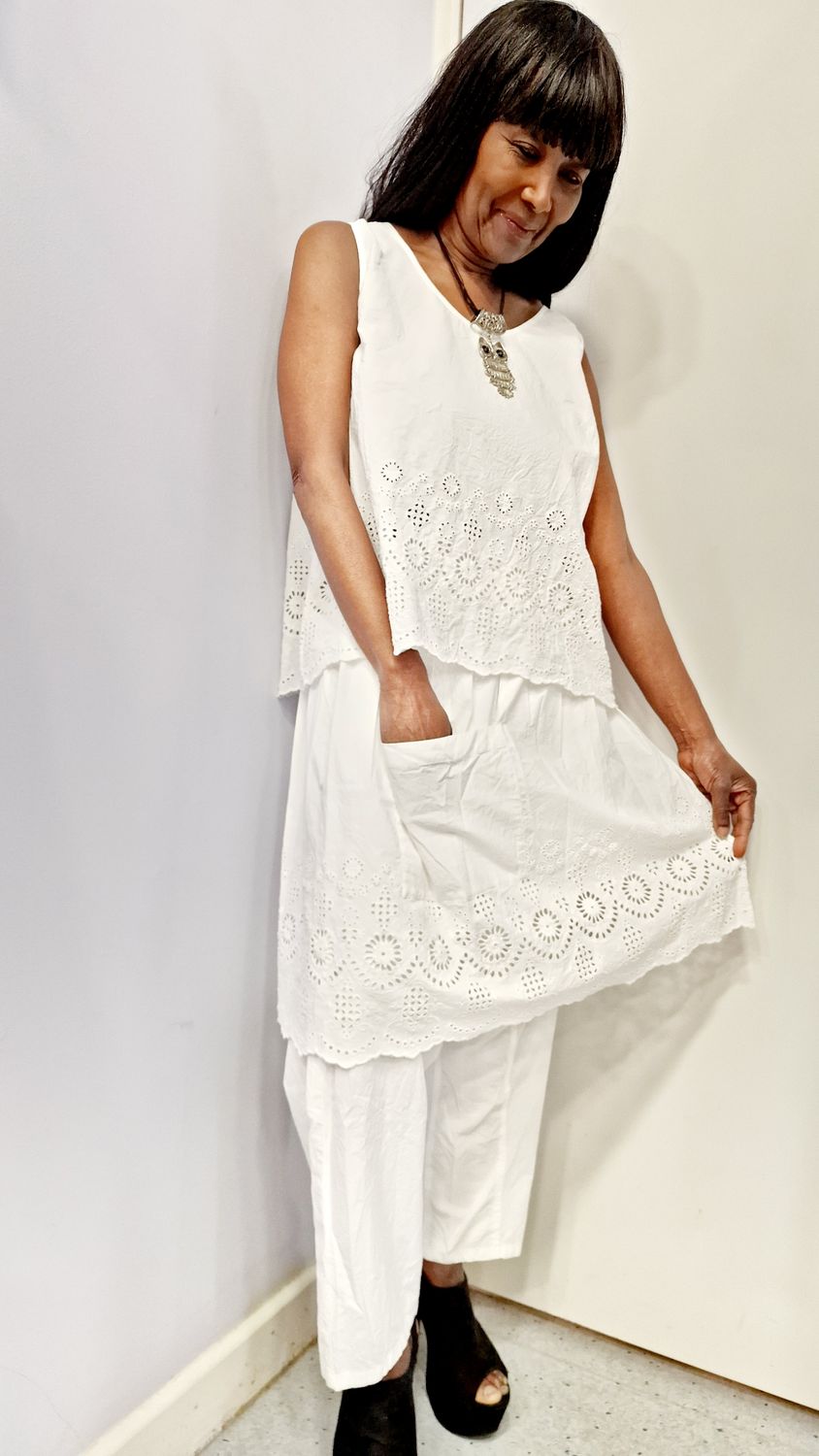 EWAIWALLA TROUSERS ARISSA-WHITE