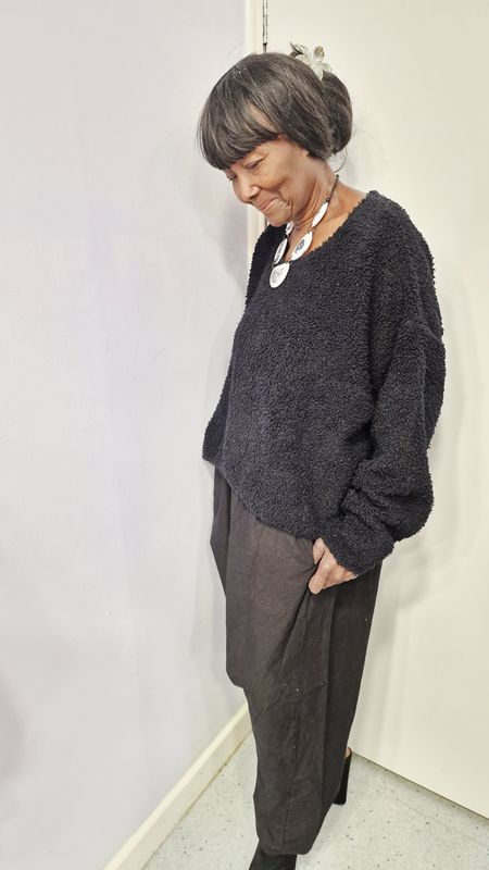 PRIVATSACHEN TEDDY PULLOVER MENSCHON-KAVIAR