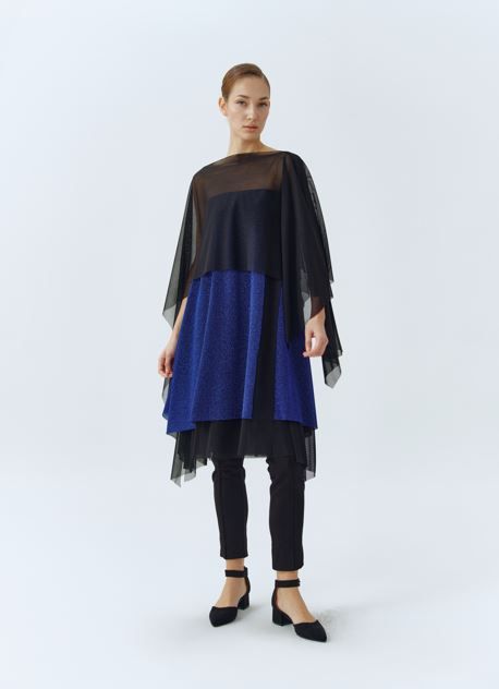 IGOR TUNIC AND TOP MIZAR BLACK-BLUE