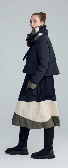 LUUKAA SHORT PUFFER JACKET-BLACK