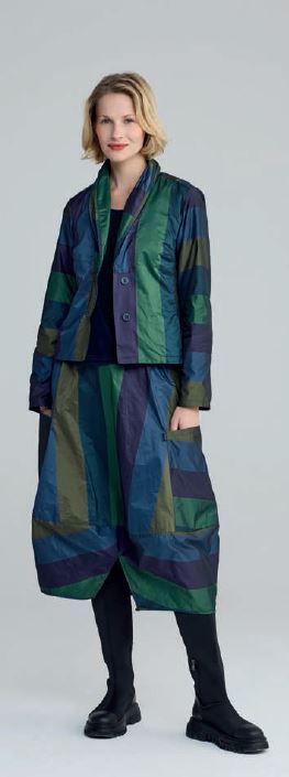 LUUKAA STRIPED TAFFETA JACKET LIVIA
