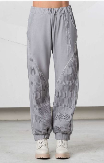 ELISA CAVALETTI TROUSERS -LIGHT GREY