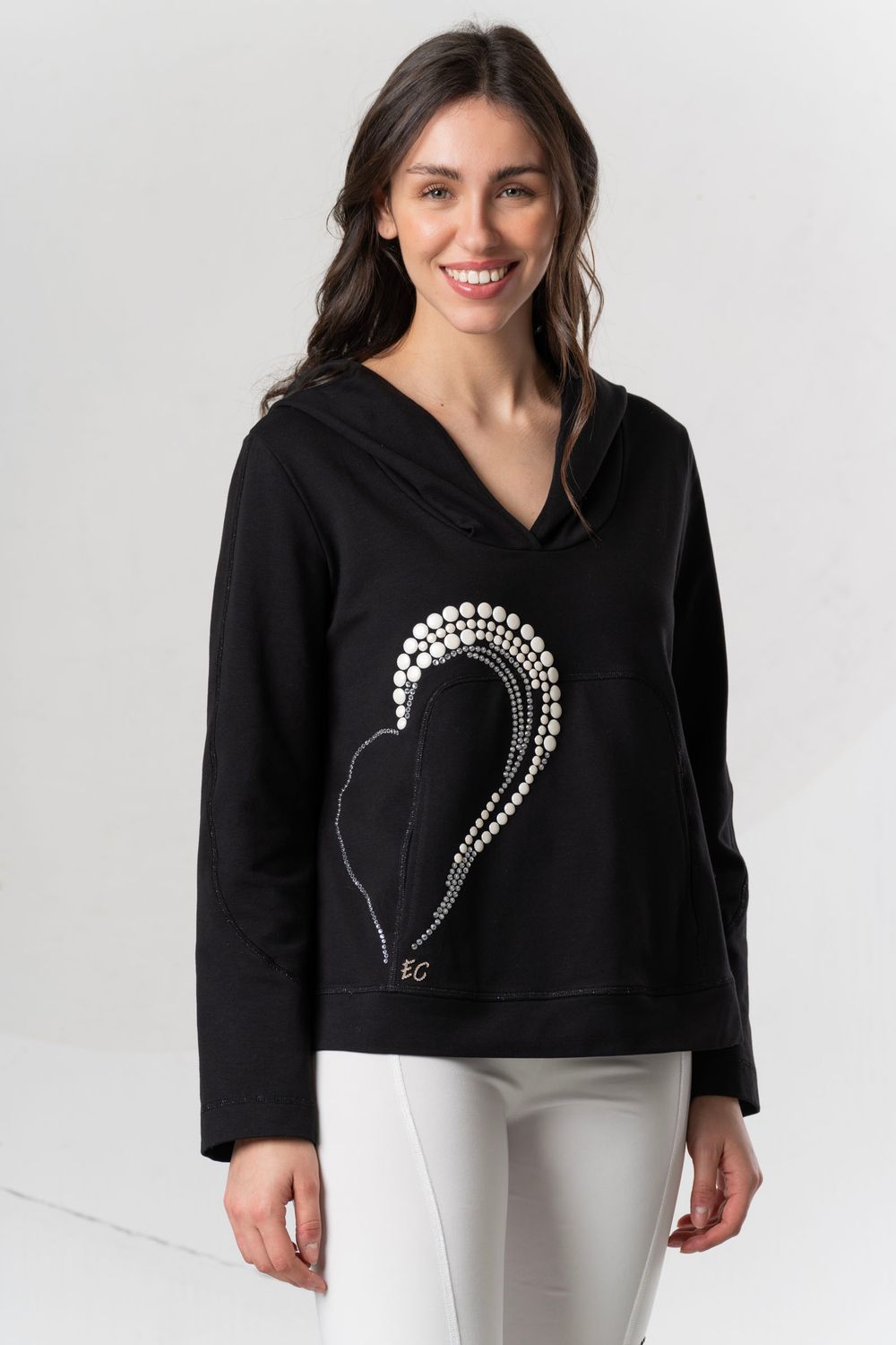 ELISA CAVALETTI BLACK SWEATSHIRT