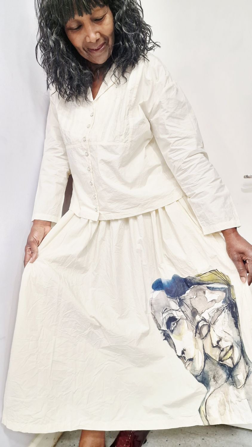 EWAIWALLA SKIRT MAJ-GULL-BONE