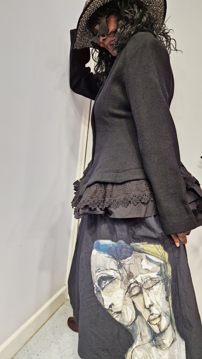 EWAIWALLA WOOL JACKET CATALIN-BLACK