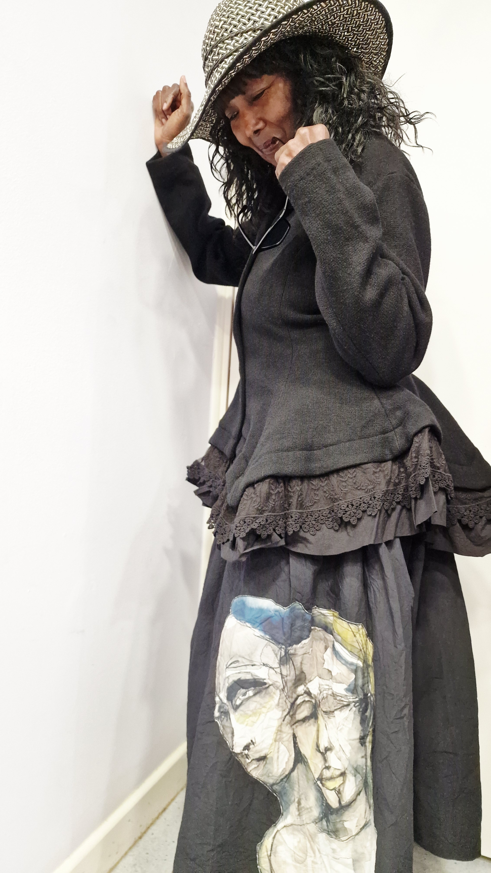 EWAIWALLA WOOL JACKET CATALIN-BLACK