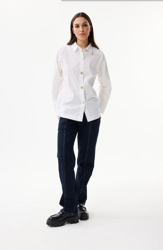 LEO&UGO WHITE COTTON SHIRT
