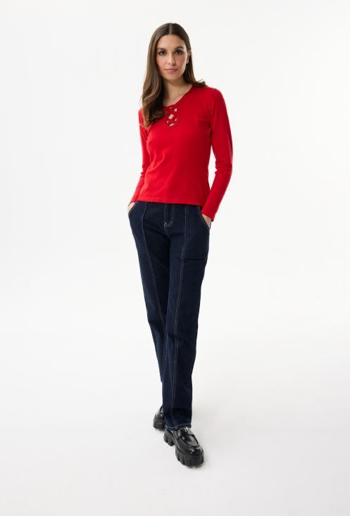 LEO&UGO RED JUMPER