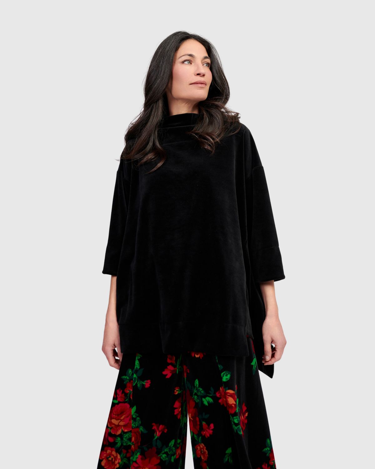 ALEMBIKA BLACK VELVET TUNIC