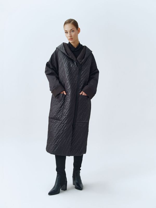 IGOR HOODED COAT ALINDA-BLACK