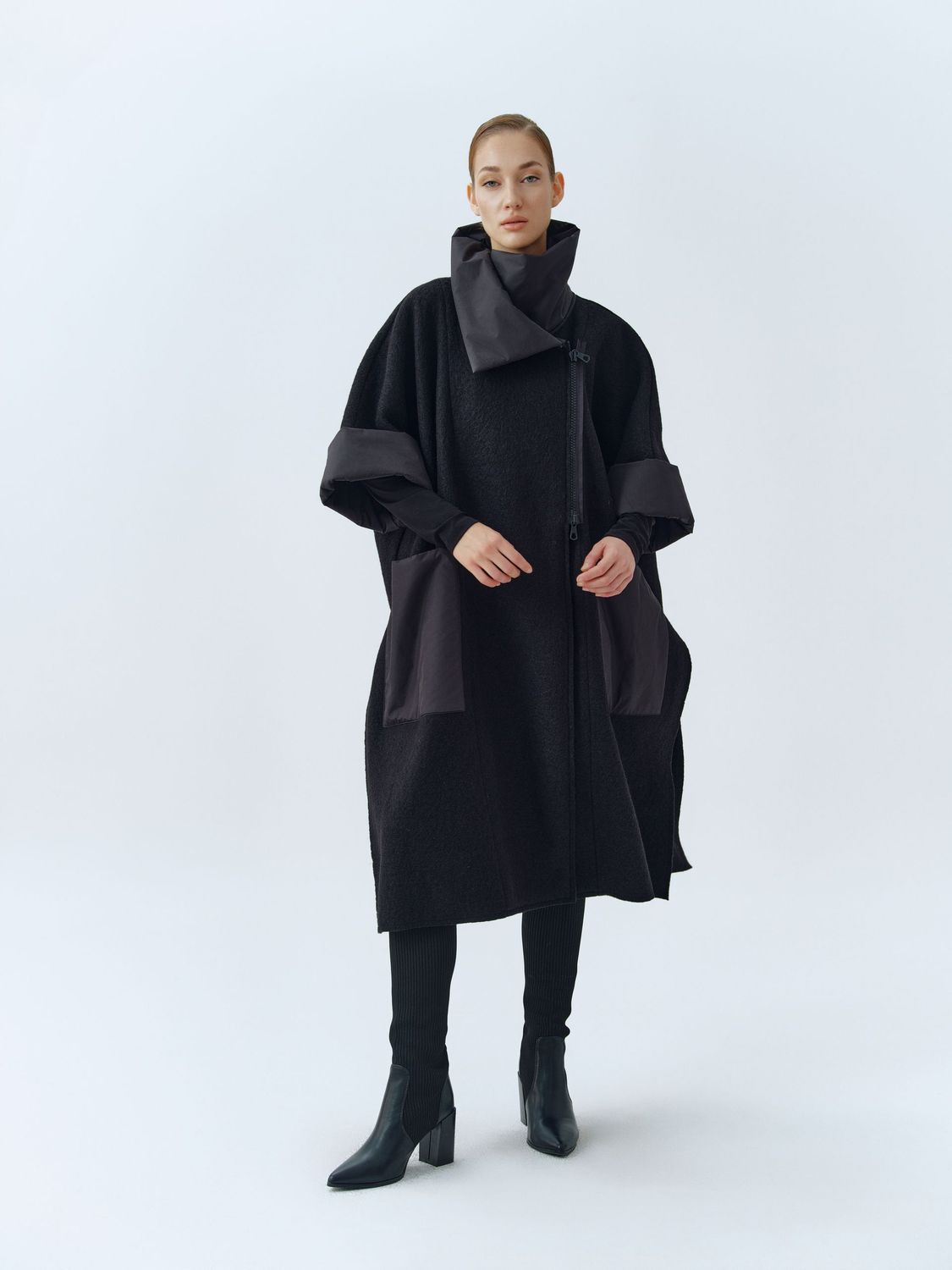 IGOR OVERSIZED COAT ARA-BLACK