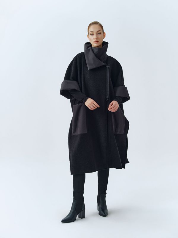 IGOR OVERSIZED COAT ARA-BLACK