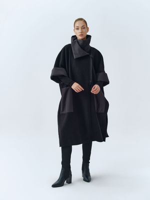 IGOR OVERSIZED COAT ARA-BLACK