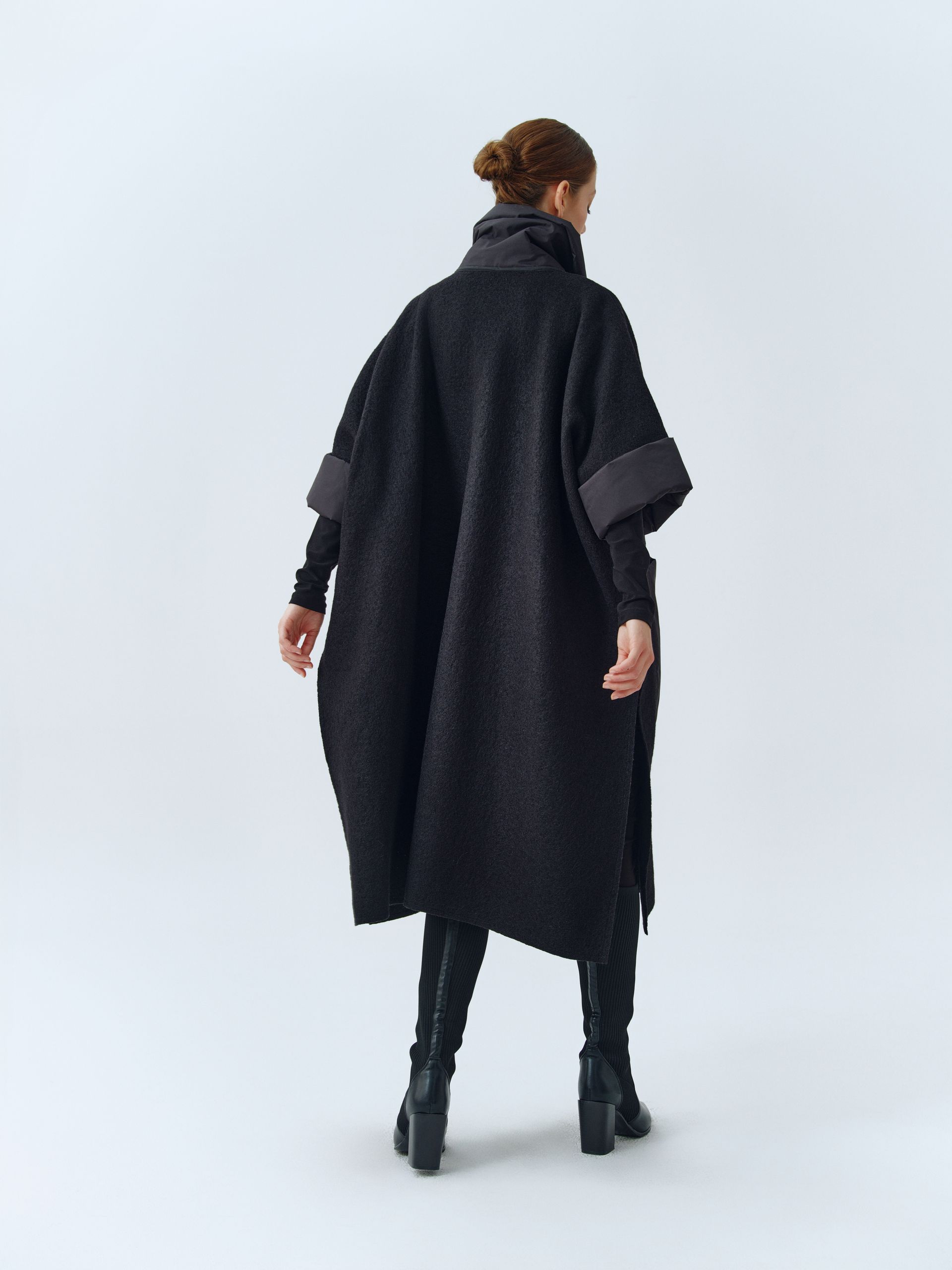 IGOR OVERSIZED COAT ARA-BLACK