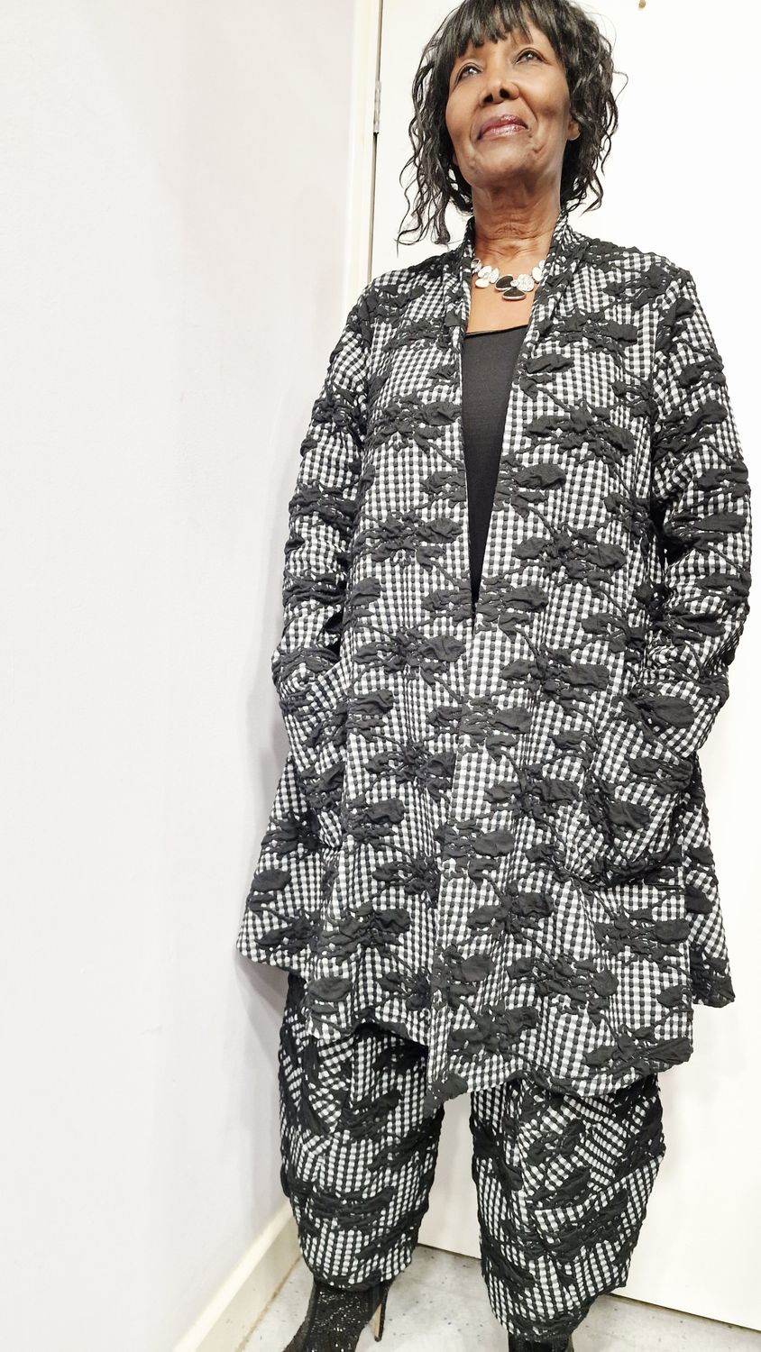 THANNY COAT/JACKET-BLACK PRINT THANNY COAT/JACKET-BLACK PRINT