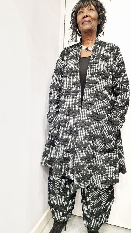 THANNY COAT/JACKET-BLACK PRINT