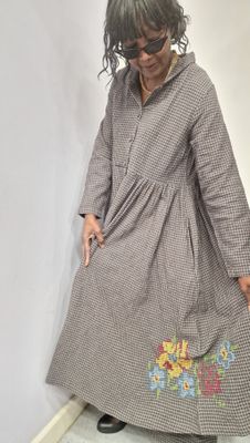 EWAIWALLA COAT/DRESS HELIN-CHECKED
