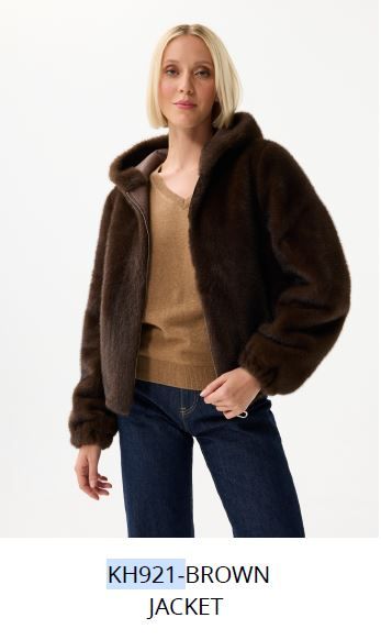 LEO&UGO FAUX FUR RIVERSABLE JACKET-CAMEL