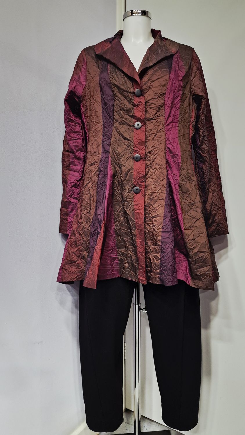 KAMUFLAGE LIGHTWEIGHT COAT-LARGE STRIPES KAMUFLAGE LIGHTWEIGHT COAT-LARGE STRIPES