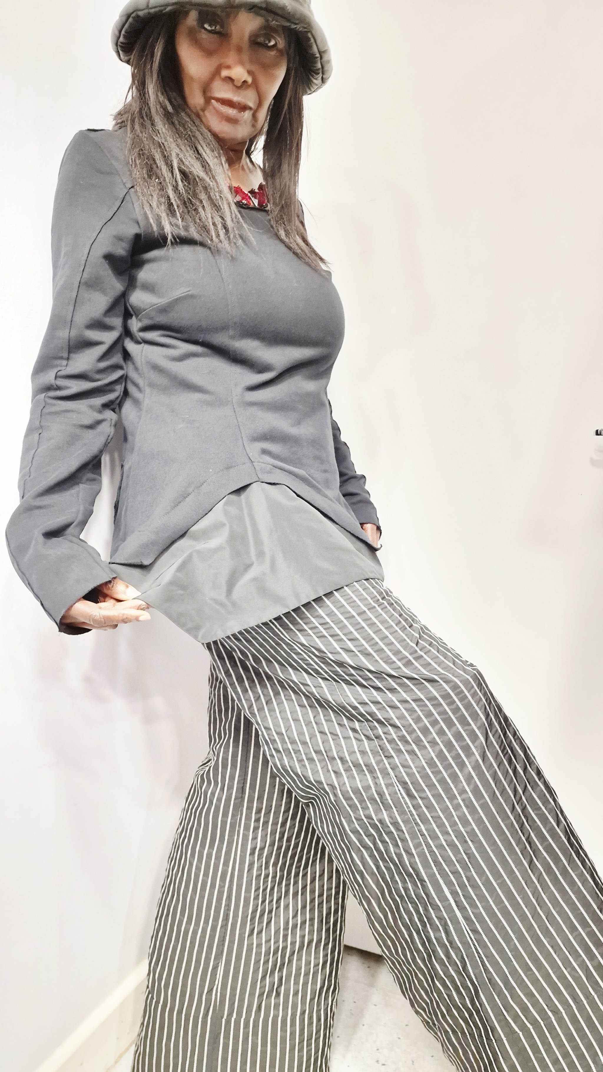 KAMUFLAGE BLACK TOP WITH TRIMMINGS