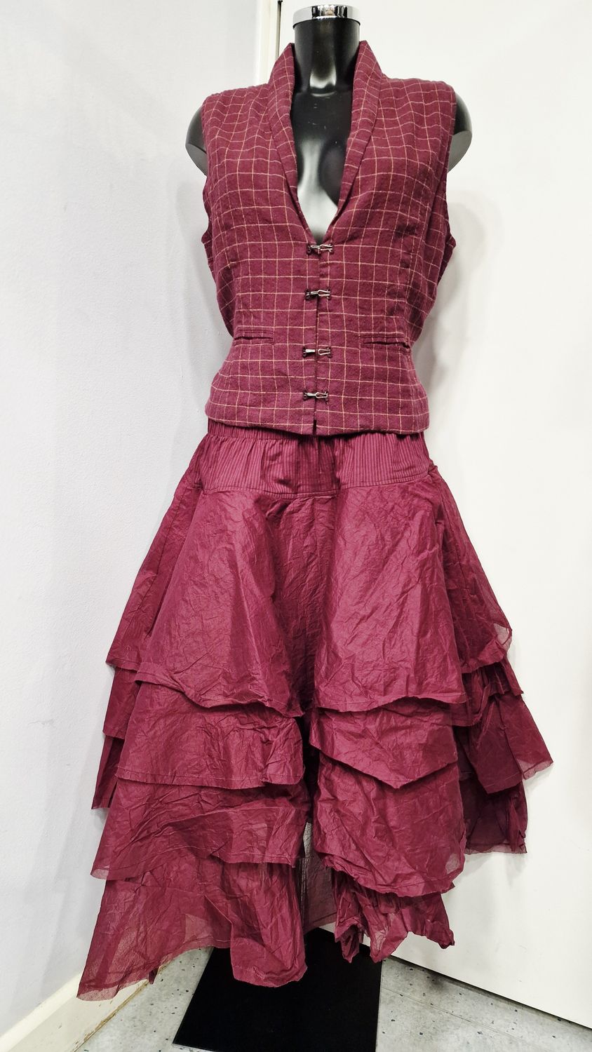 EWAIWALLA SKIRT TINE-DARK PLUM EWAIWALLA SKIRT TINE-DARK PLUM