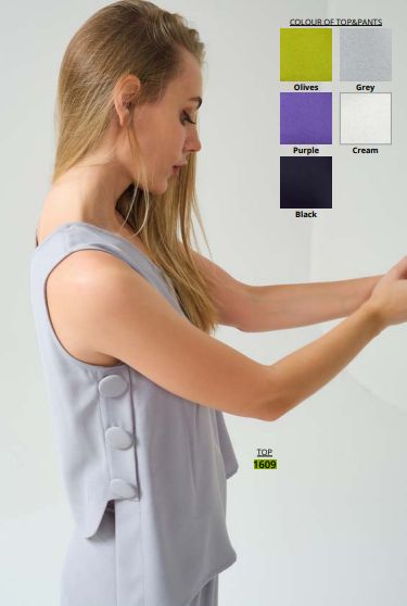 CARACLAN TANK TOP PALE GREY CARACLAN TANK TOP PALE GREY