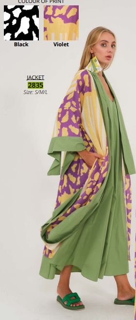 CARACLAN MULTI PRINT DUSTER COAT