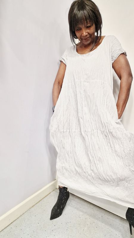 PRIVATSACHEN CRINKLE COTTON DRESS EFFORTSCHR-PILTZ PRIVATSACHEN CRINKLE COTTON DRESS EFFORTSCHR-PILTZ