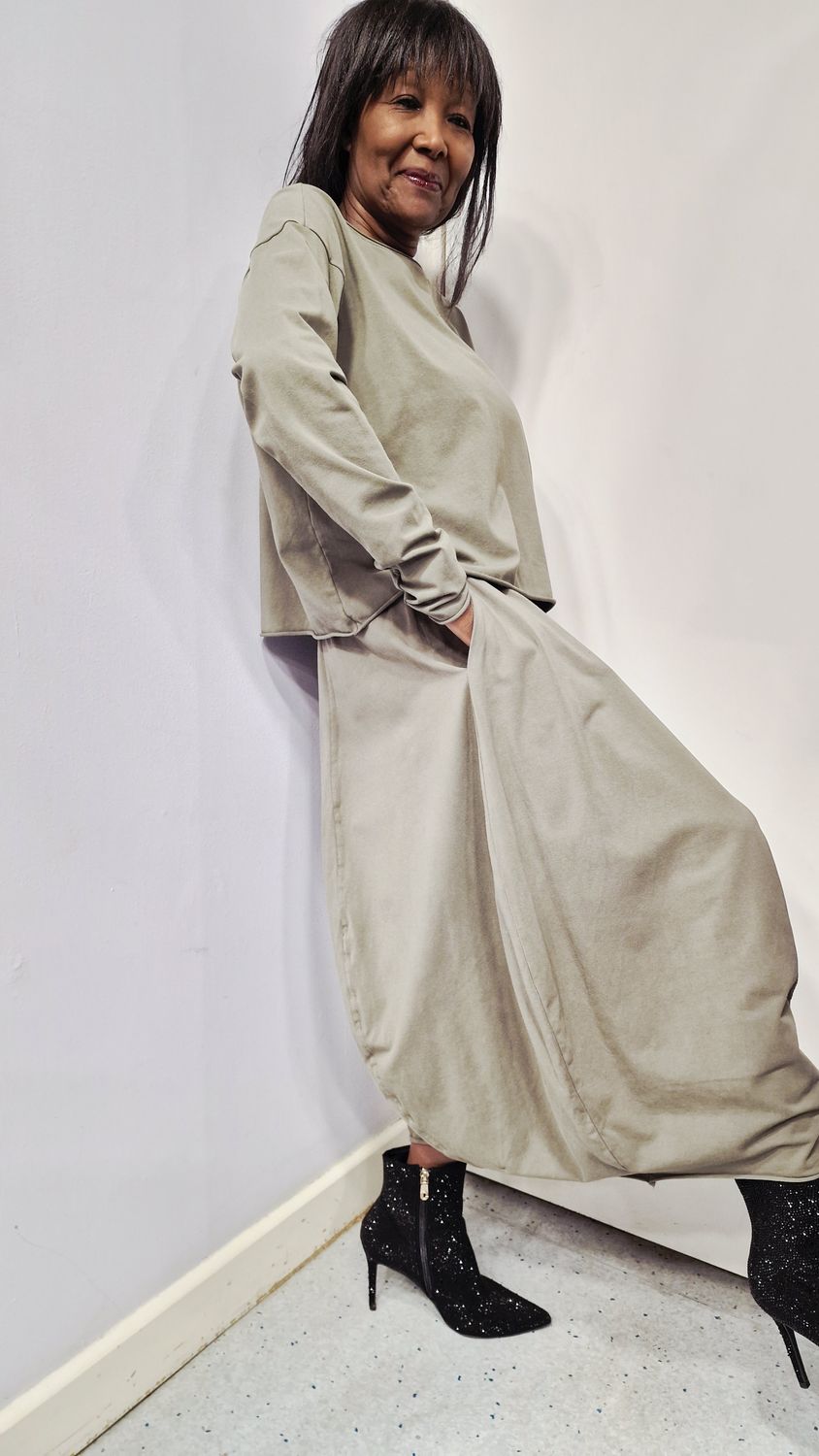 PRIVATSACHEN COTTON JERSEY SKIRT-WELCHBLICK-MIMOS