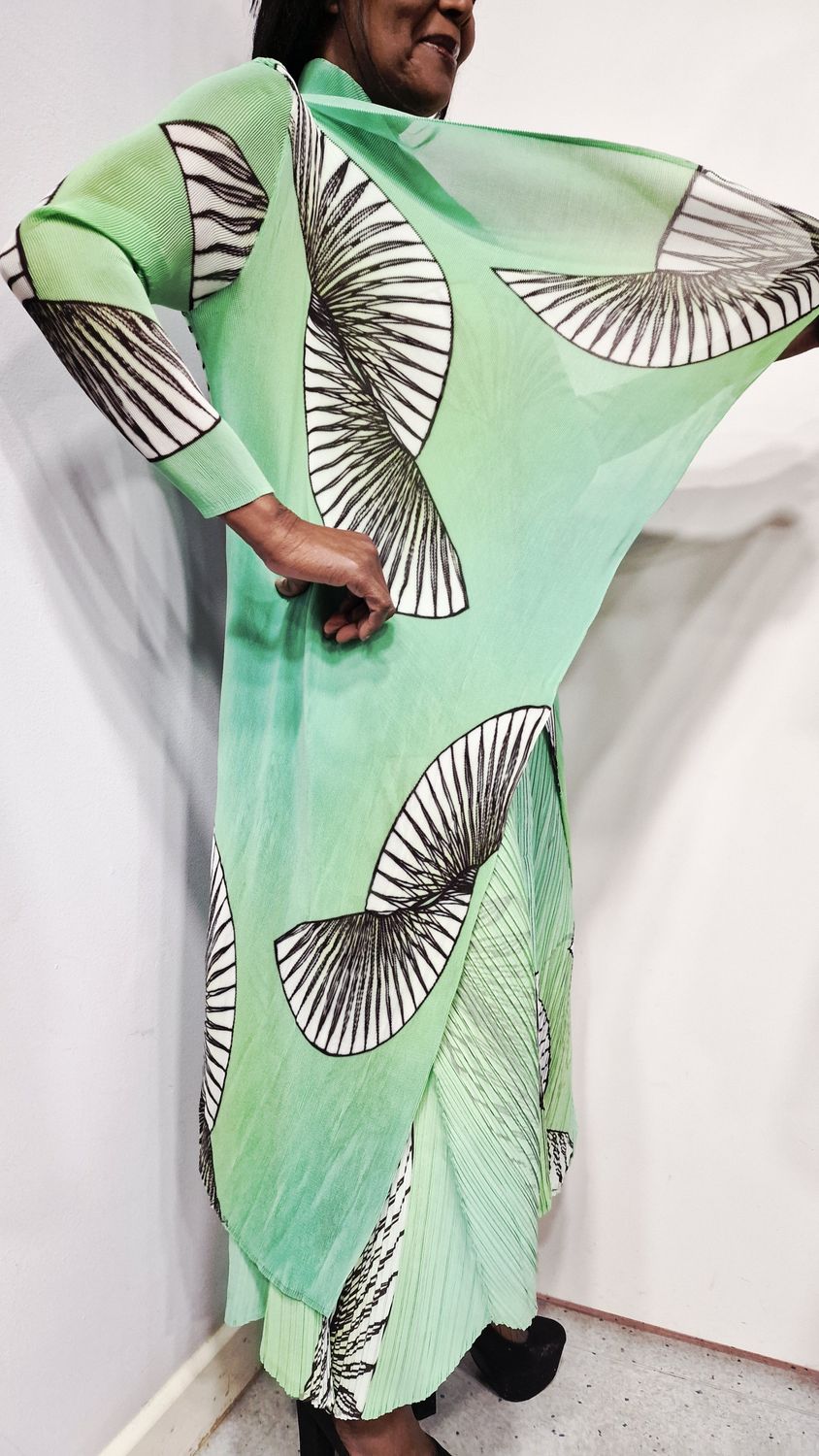 ALQUEMA COLLARE COAT-LIME FUN DANCE