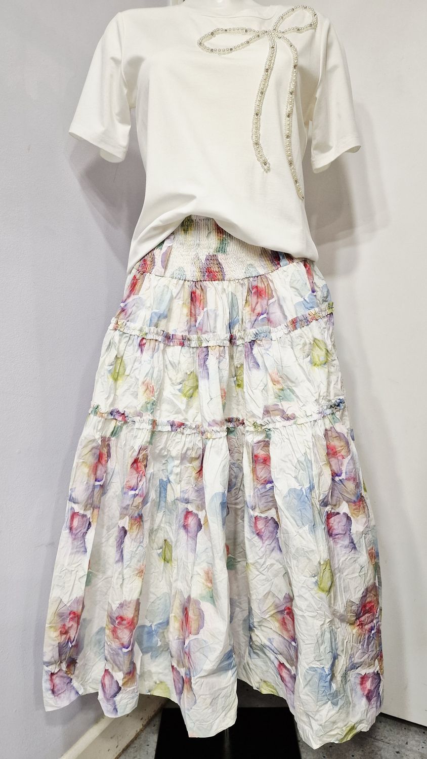 EWAIWALLA FLORAL SKIRT-INGELI