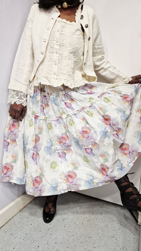 EWAIWALLA FLORAL SKIRT-INGELI