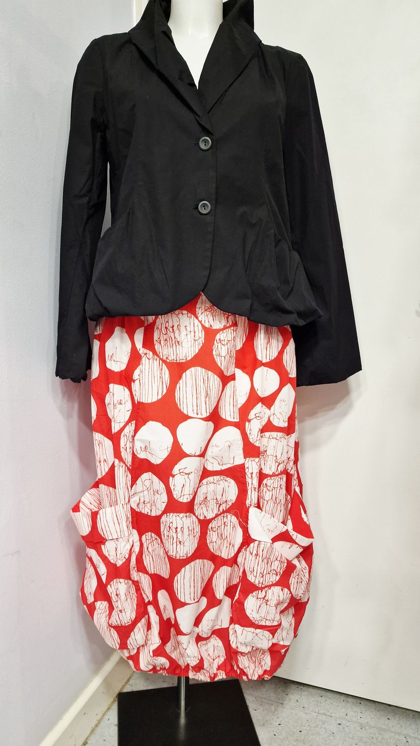 LUUKAA COTTON SKIRT-ALIRA-MANDARIN PRINT