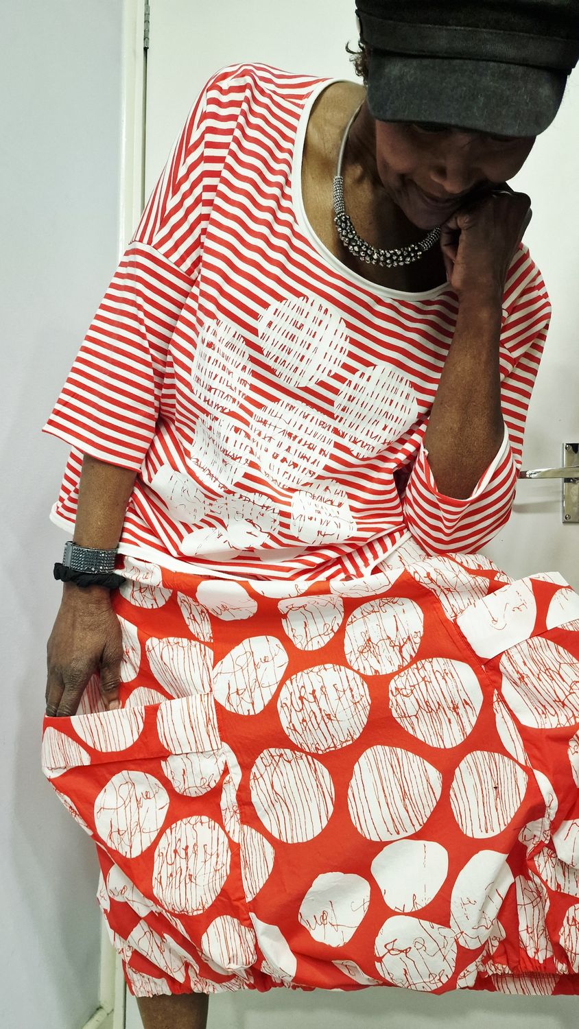 LUUKAA COTTON STRIPES T-SHIRT-TESSA