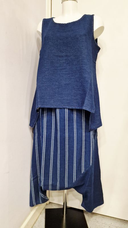 LUUKAA WOVEN TROUSERS LOW CRUTCH STYLE-MARIGOLD