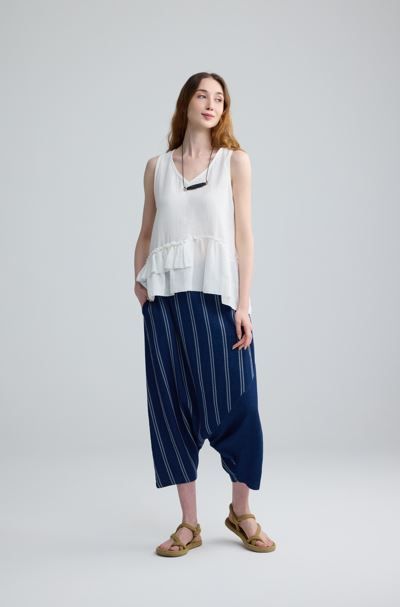 LUUKAA WOVEN TROUSERS LOW CRUTCH STYLE-MARIGOLD