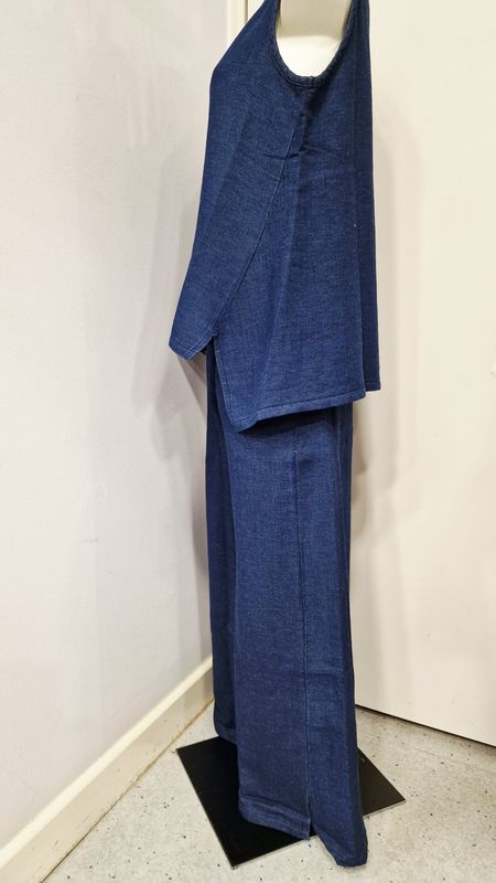 LUUKAA WIDE LEG WOVEN TROUSERS-AZALEA