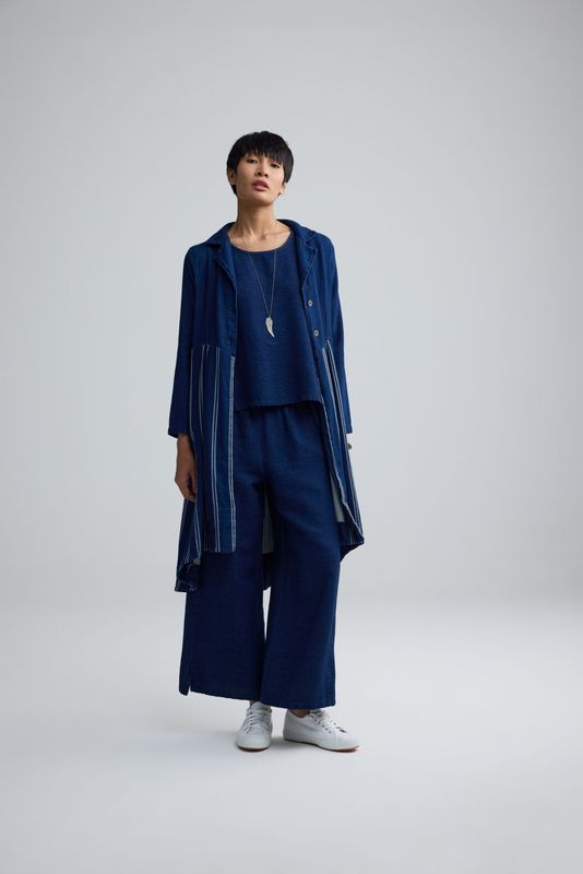 LUUKAA WIDE LEG WOVEN TROUSERS-AZALEA