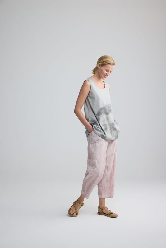 LUUKAA COTTON TOP-EDRIE-ROSE QUARTZ