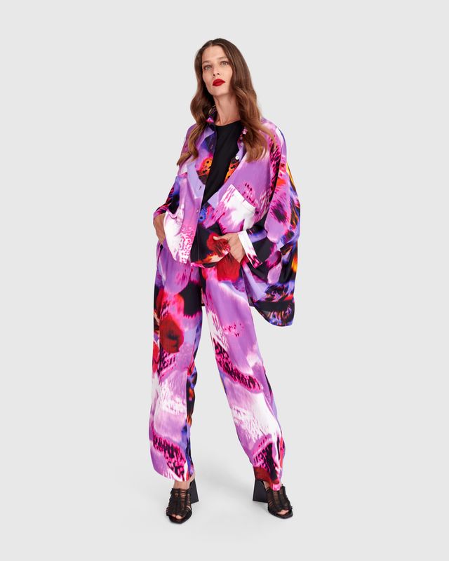 ALEMBIKA OVERSIZED SHIRT-ORCHID