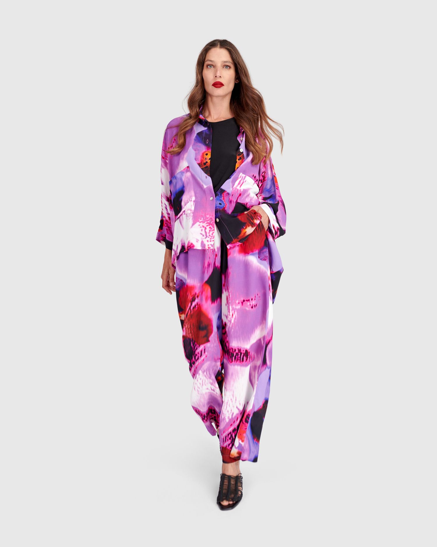 ALEMBIKA OVERSIZED SHIRT-ORCHID
