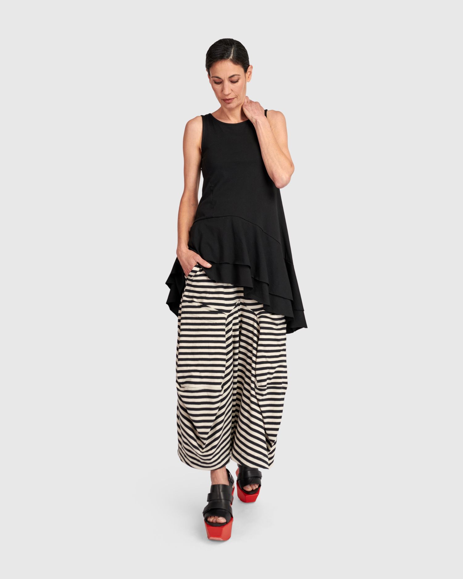 ALEMBIKA (URBAN) STRIPED TROUSERS