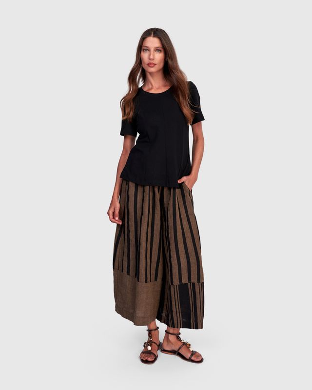 ALEMBIKA WIDE LEG TROUSERS-TERRA