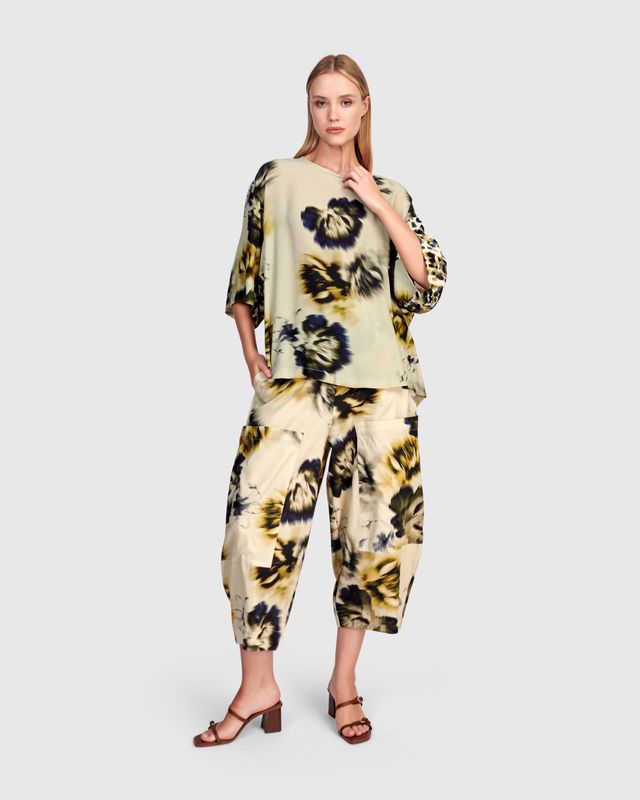 ALEMBIKA TROUSERS-FLORAL PRINT