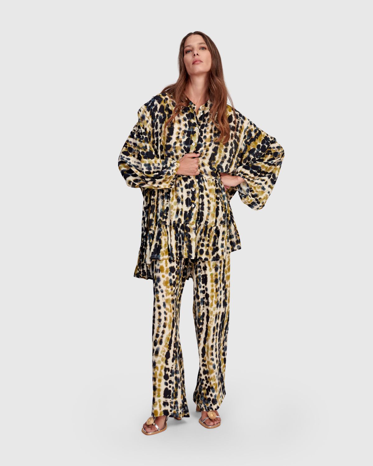 ALEMBIKA PRINTED TROUSERS-TRAILS