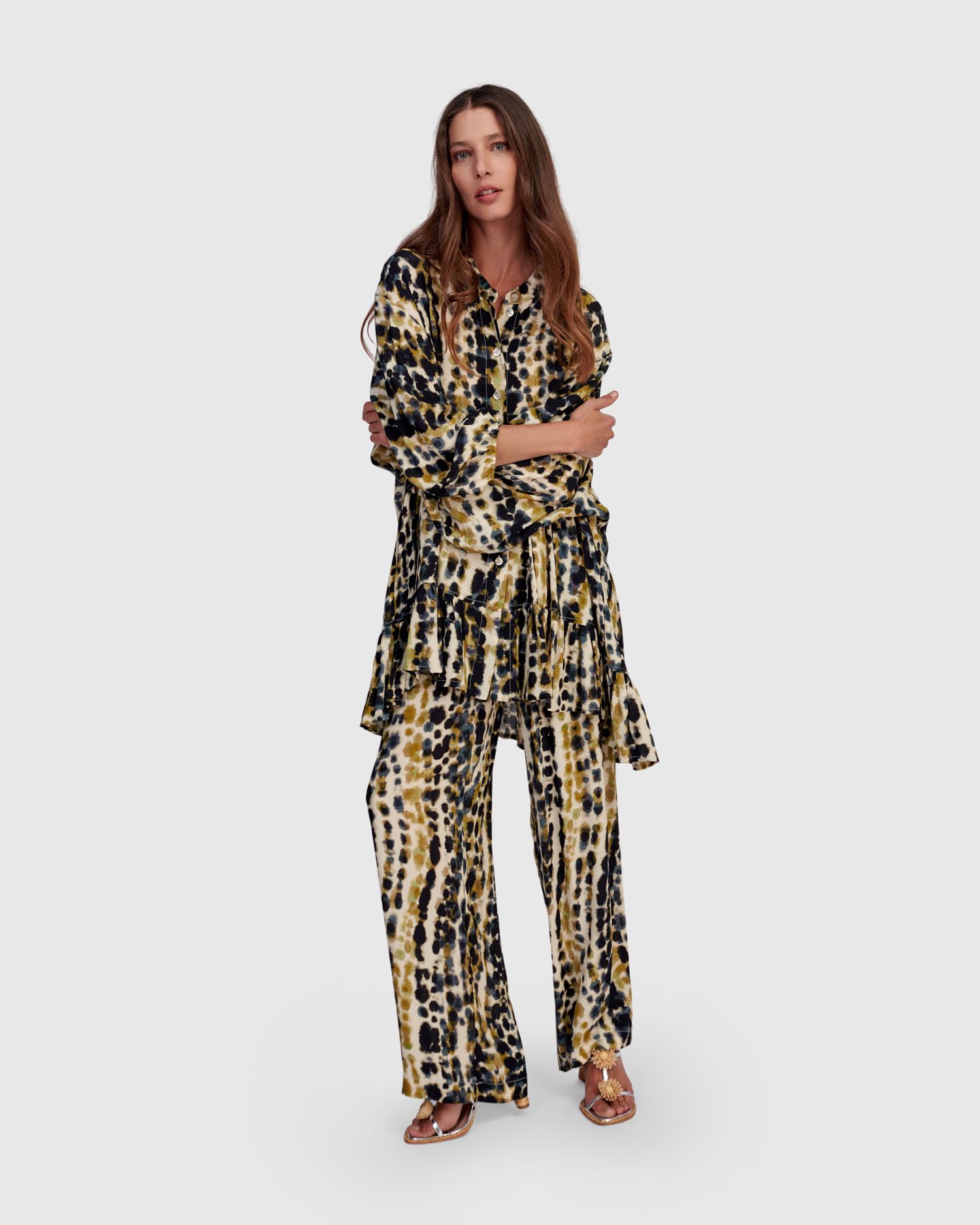 ALEMBIKA PRINTED TROUSERS-TRAILS