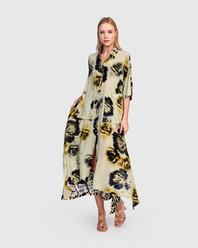 ALEMBIKA OVERSIZED COAT/DRESS-FLORAL