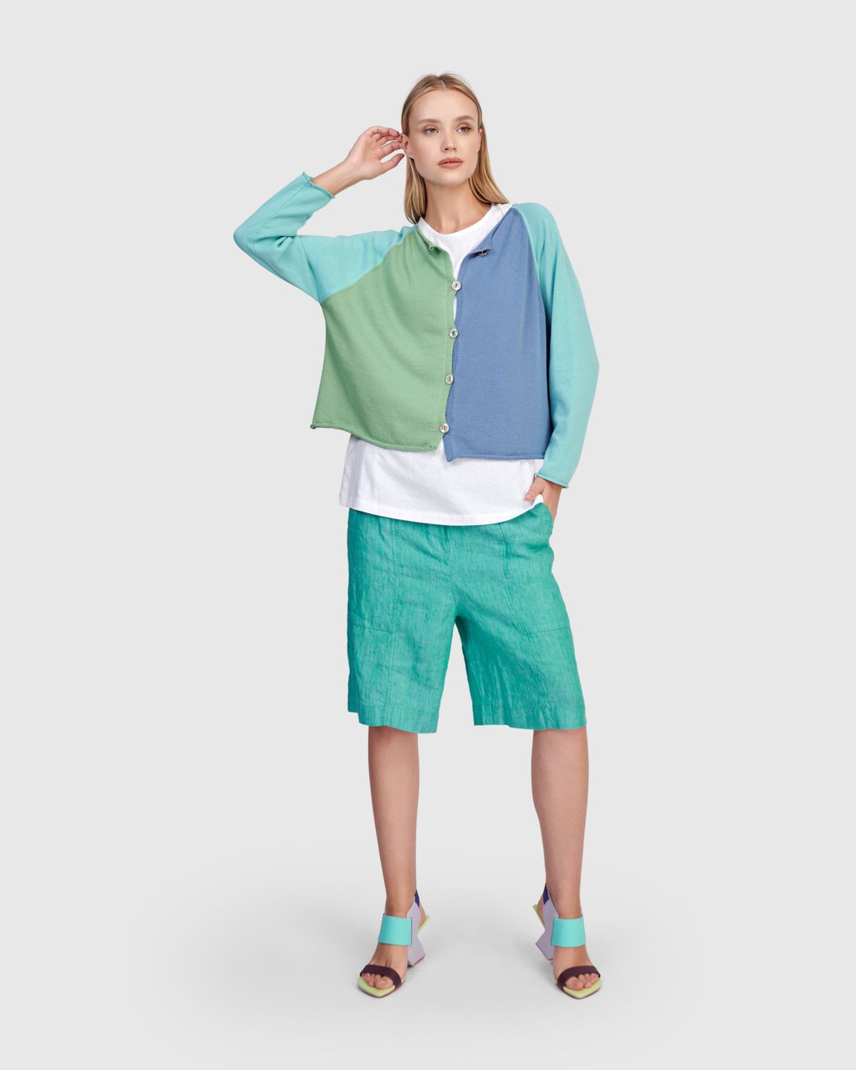 ALEMBIKA CARDIGAN/JACKET-AQUA ALEMBIKA CARDIGAN/JACKET-AQUA