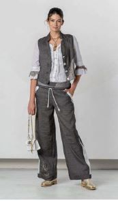 ELISA CAVALETTI TROUSERS-BROWN 