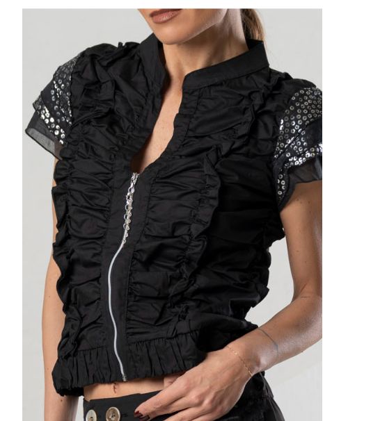 ELISA CAVALETTI SHIRT-BLACK